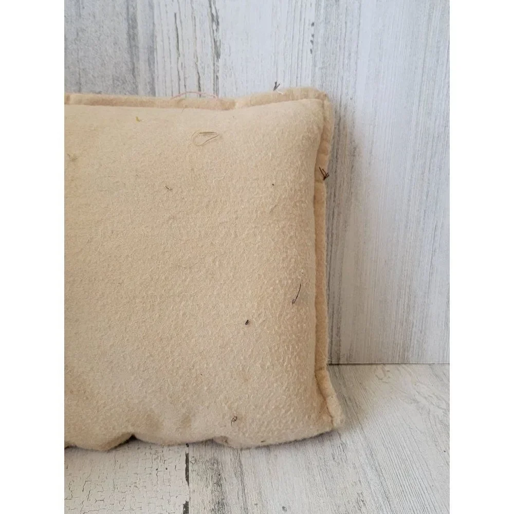 Halloween felt pillow owl shabby‎ chic Moon home decor hoot